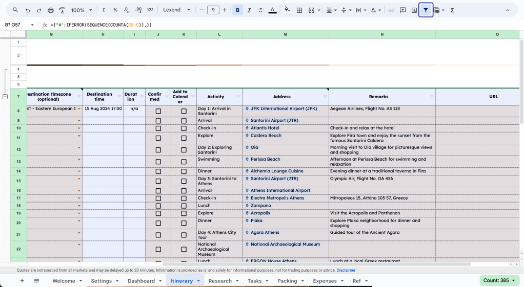 ZestFi Ultimate Travel Organizer Tutorial: How to Re-sort&nbsp;Itinerary